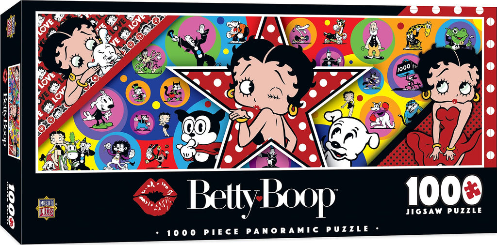 MasterPieces Betty Boop Panoramic 1000 Piece Jigsaw Puzzle – 13"x39" Matte Finish