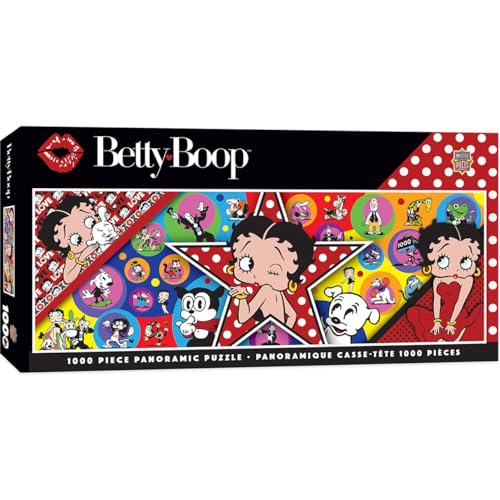 MasterPieces Betty Boop Panoramic 1000 Piece Jigsaw Puzzle – 13"x39" Matte Finish