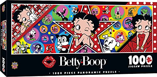 MasterPieces Betty Boop Panoramic 1000 Piece Jigsaw Puzzle – 13"x39" Matte Finish