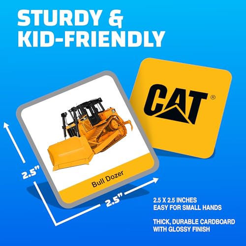MasterPieces CAT Picture Matching Card Game – Construction Vehicles for Kids Ages 3+