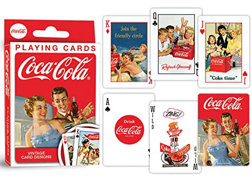 MasterPieces Coca-Cola Playing Cards (2 Decks) – Officially Licensed 54-Card Tin Set