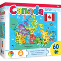 MasterPieces Explorers 60-Piece Canada Map Jigsaw Puzzle – Eco-Friendly & Durable