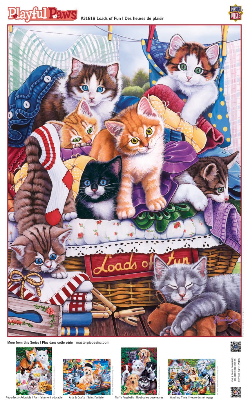 MasterPieces EZ Grip 300-Piece Jigsaw Puzzle – Large Thick Pieces for Easy Handling, 18x24 Inches