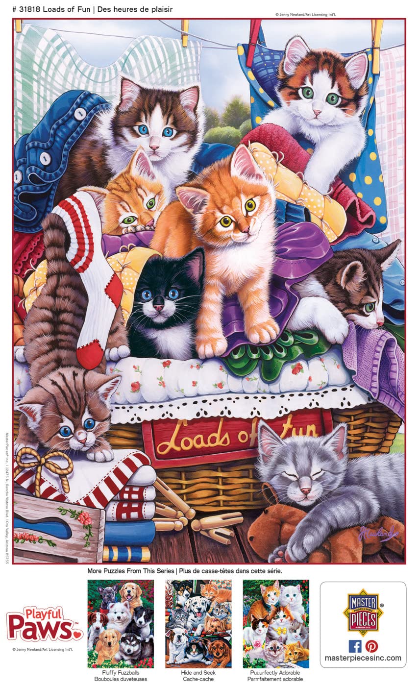 MasterPieces EZ Grip 300-Piece Jigsaw Puzzle – Large Thick Pieces for Easy Handling, 18x24 Inches