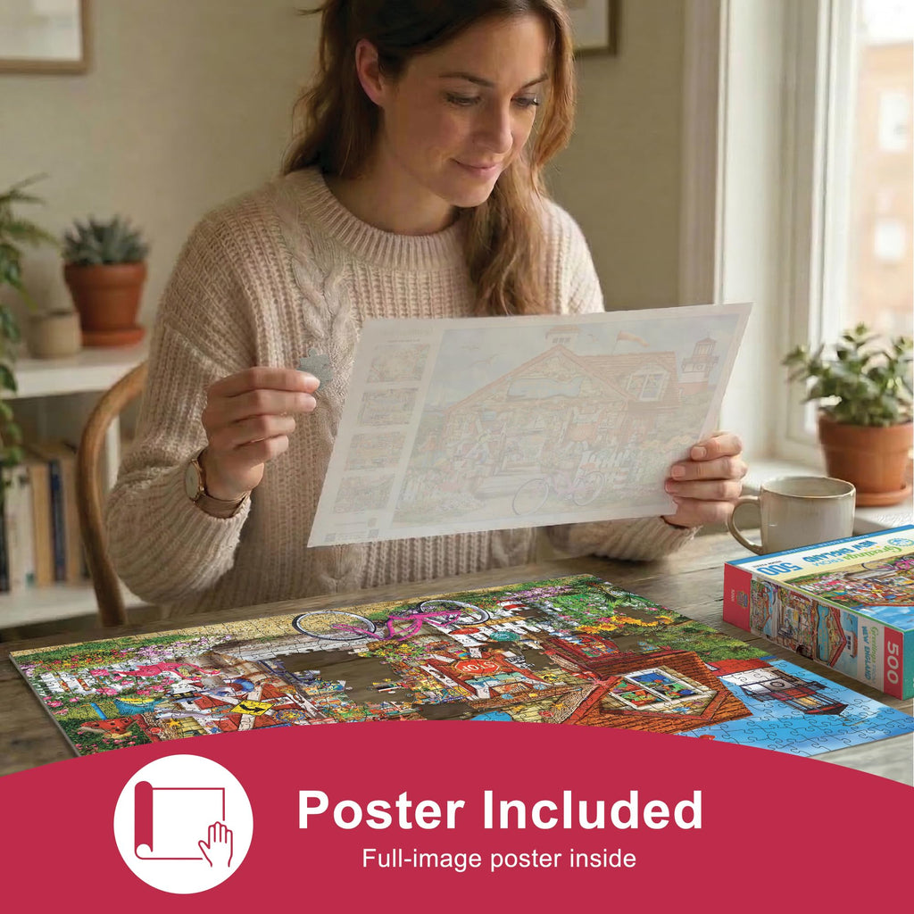 MasterPieces Greetings from New England 550 Piece Jigsaw Puzzle – 18x24 Inch, Recycled Materials