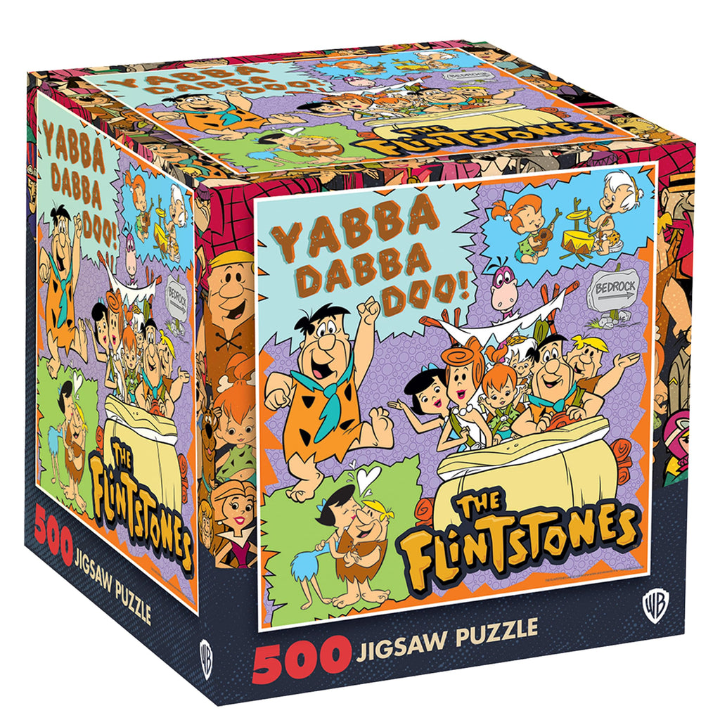 MasterPieces Hanna-Barbera Flintstones 500-Piece Jigsaw Puzzle - Officially Licensed