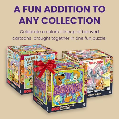 MasterPieces Hanna-Barbera Flintstones 500-Piece Jigsaw Puzzle - Officially Licensed