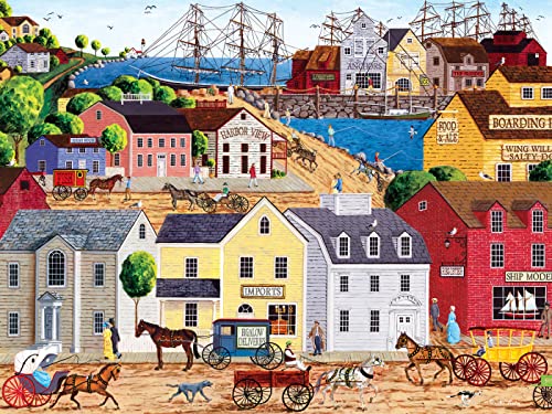 MasterPieces Home Port 300-Piece EZ Grip Jigsaw Puzzle – 18x24, Easy-Grip Pieces