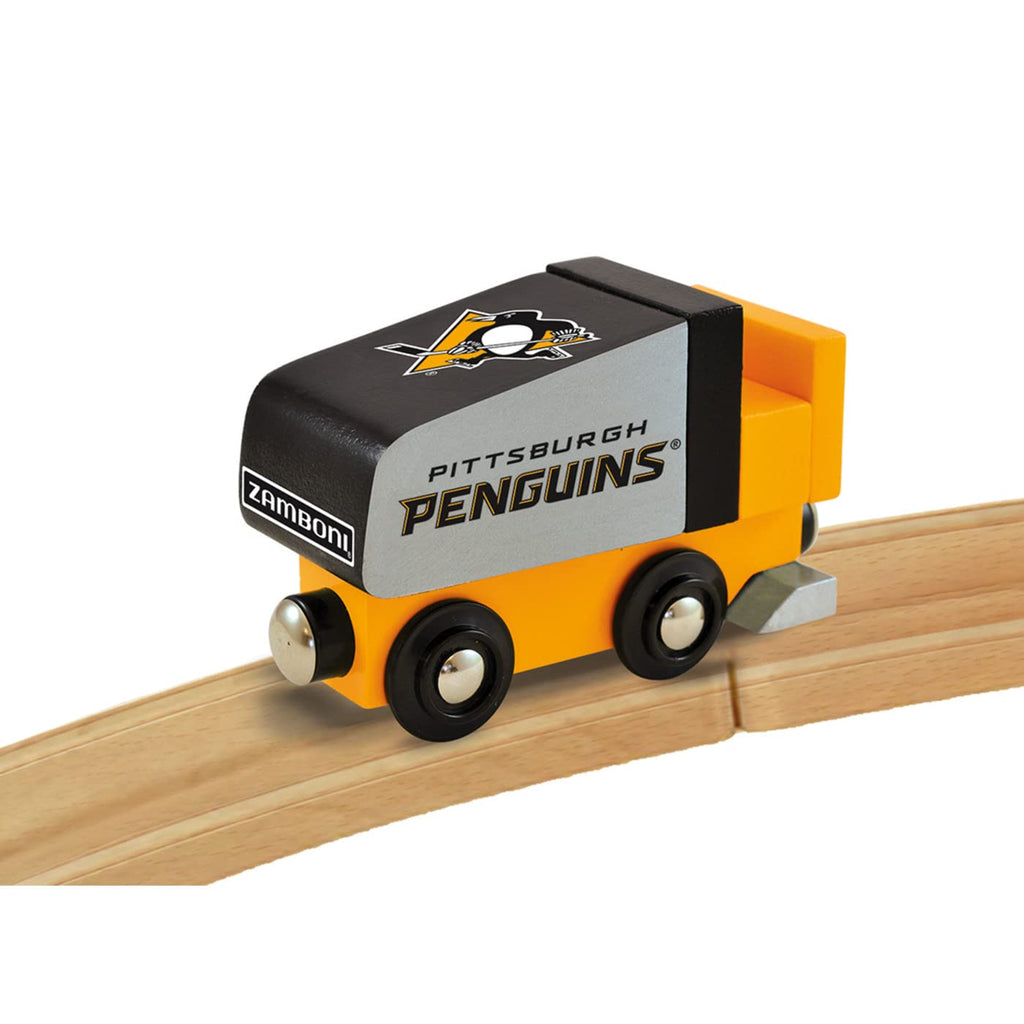 MasterPieces NHL Real Wood Toy Train Zamboni – Officially Licensed Wooden Train Car