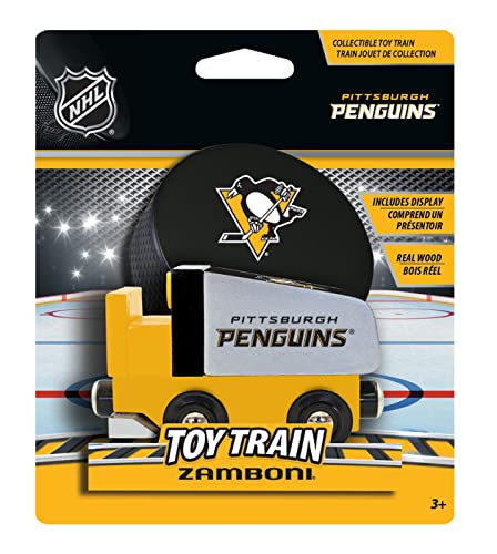 MasterPieces NHL Real Wood Toy Train Zamboni – Officially Licensed Wooden Train Car