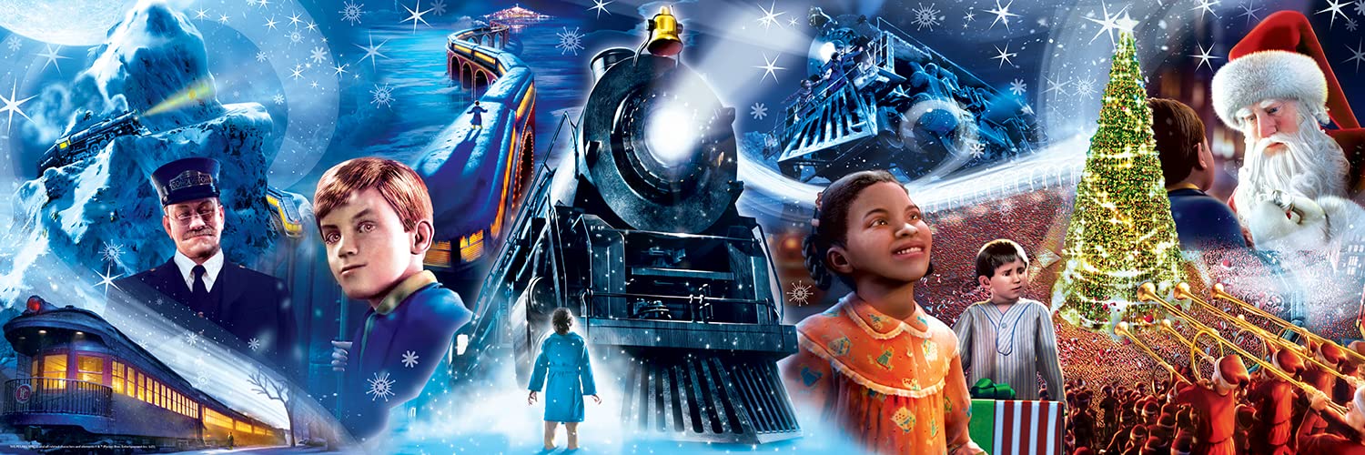 MasterPieces Polar Express 1000 Piece Panoramic Jigsaw Puzzle | Random Cut, Matte Finish