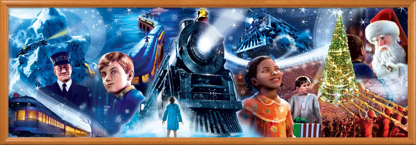 MasterPieces Polar Express 1000 Piece Panoramic Jigsaw Puzzle | Random Cut, Matte Finish