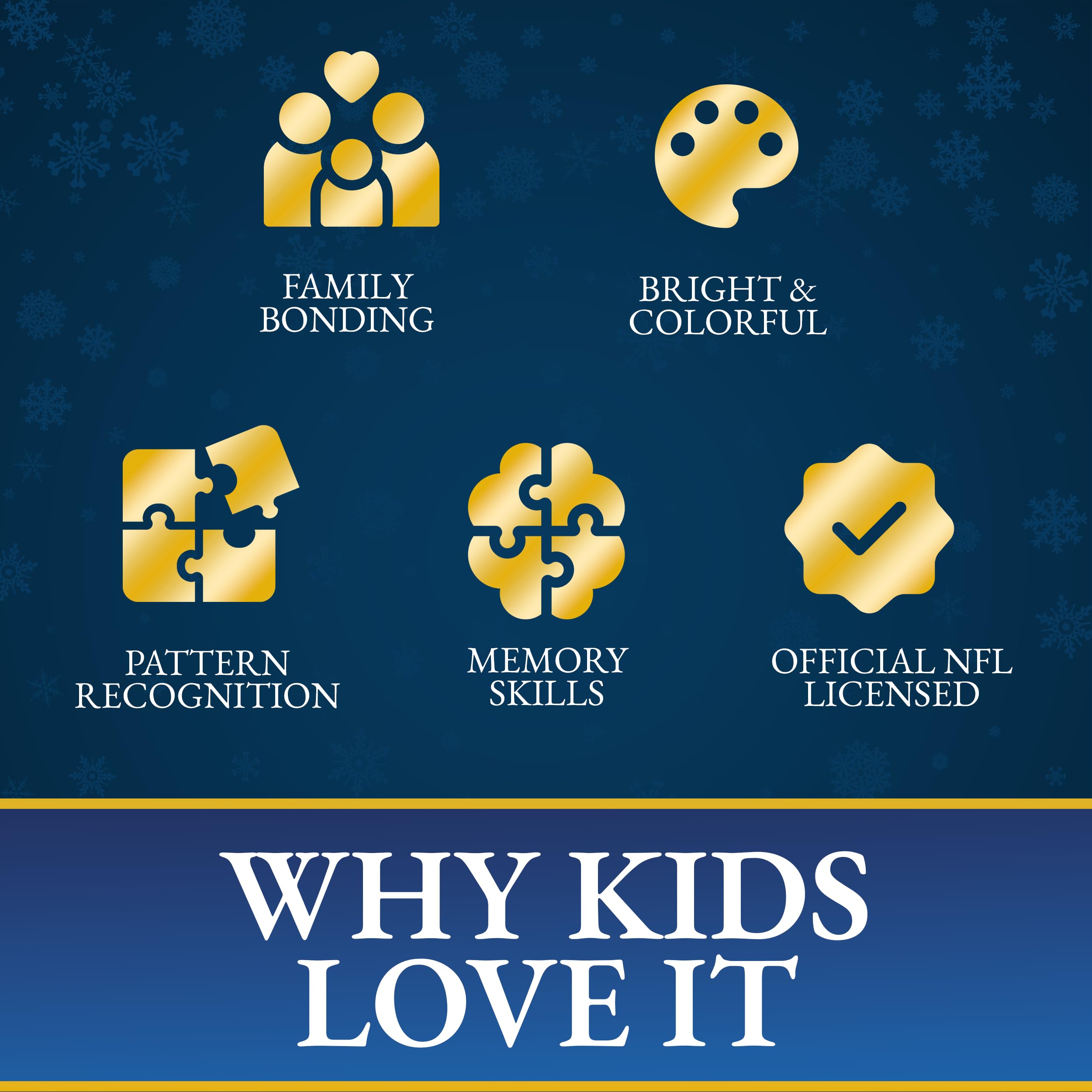 MasterPieces Polar Express Matching Game – 18 Pairs of Memory Cards for Kids Ages 3+