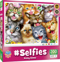 MasterPieces Selfies Pretty Kitties 200-Piece Jigsaw Puzzle – Recycled Board, 19x14 Inches, Ages 6+