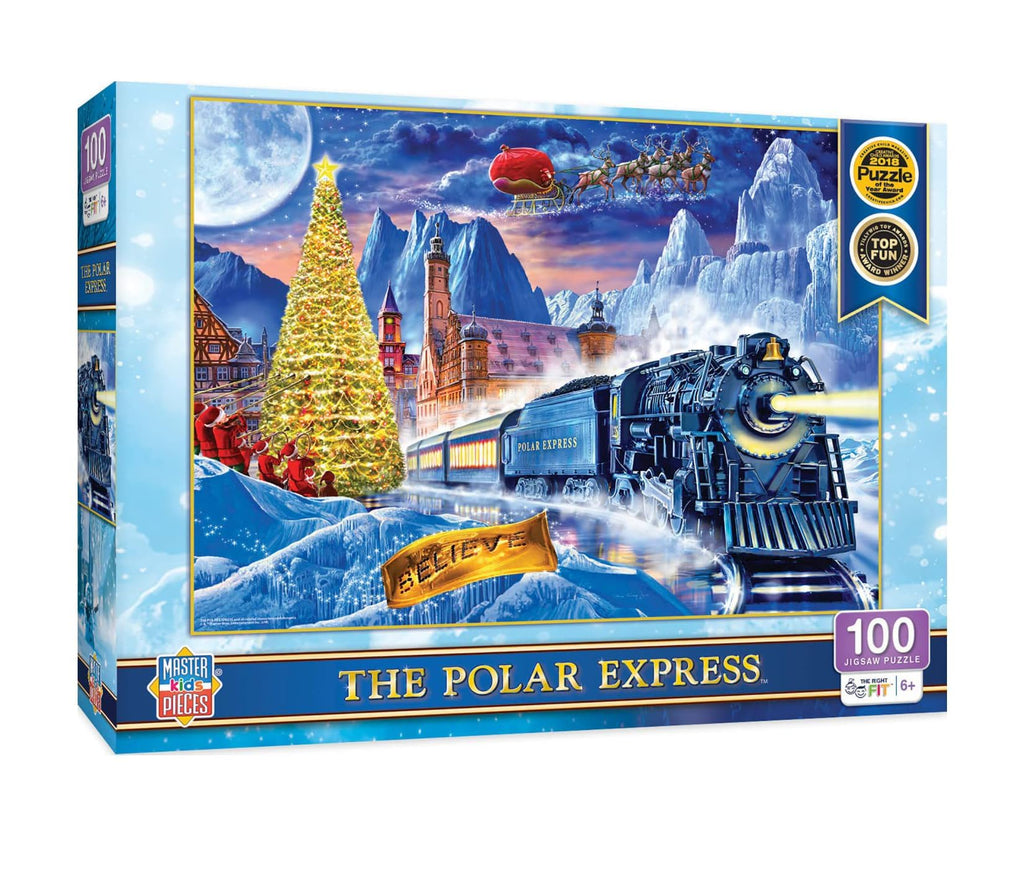 MasterPieces The Polar Express 100-Piece Jigsaw Puzzle – 14x19 Inch Christmas Puzzle for Kids