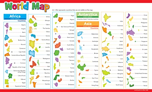 MasterPieces World Map Puzzle for Kids – 60 Pieces, 16.5x12.75 Inches