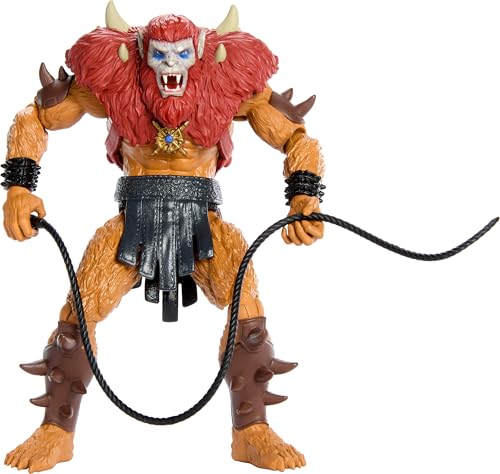 Masters of the Universe 2026 Movie Beast Man Action Figure – 5.5-Inch with 14 Joints and Whip