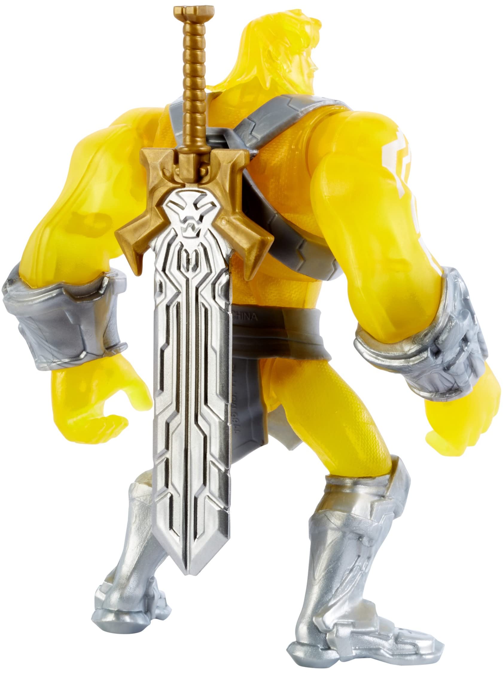 Masters of the Universe He-Man Powers of Grayskull Action Figure with Spring-Loaded Attack and Sword - 5.5 Inches