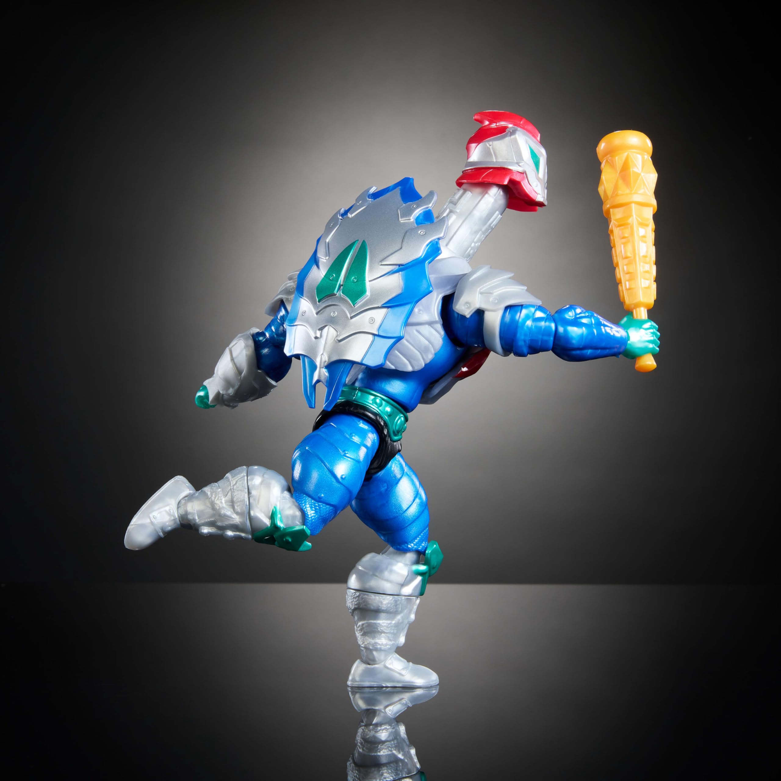 Masters of the Universe Origins Turtles of Grayskull Mekaneck Action Figure – Reptile Wars Crossover Toy with 16 Joints