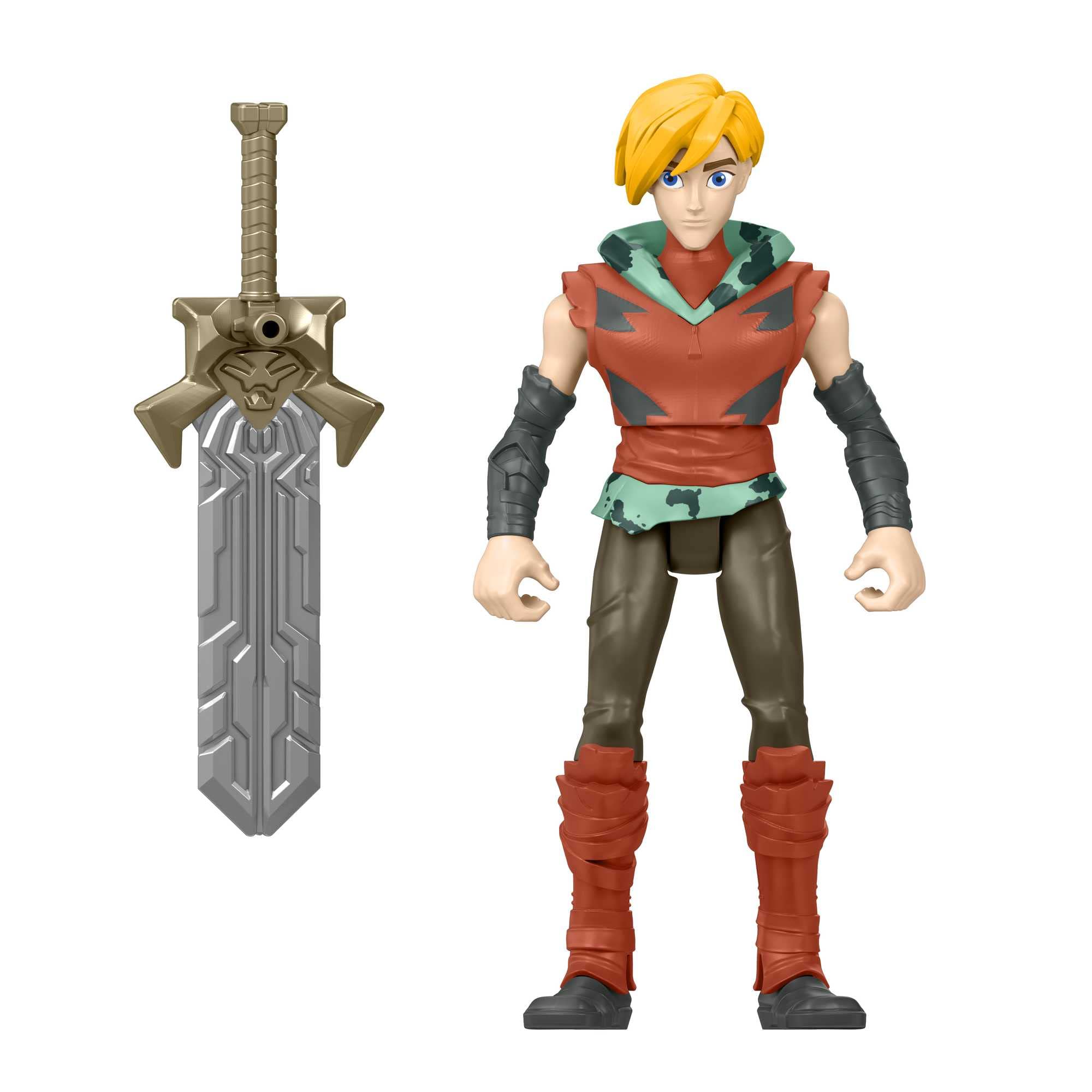 Masters of the Universe Prince Adam Action Figure - 5.5 Inch with Spring-Loaded Attack & Power Sword