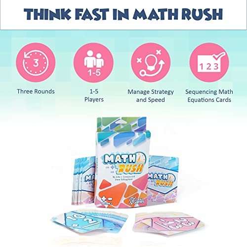 Math Rush: Addition & Subtraction Volume 1 – Cooperative Time-Based Math Card Game for Kids 8-12