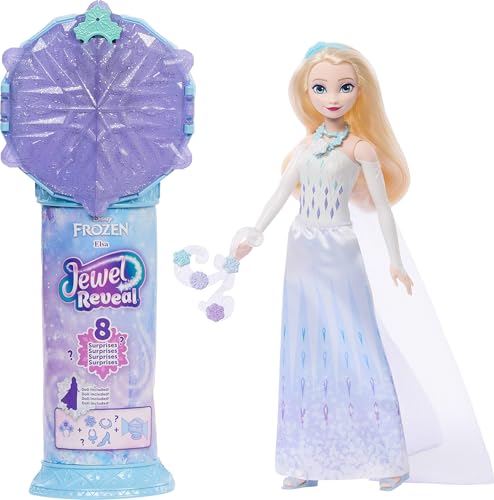 Mattel Disney Frozen Elsa Fashion Doll with Snowflake Gem Box and Accessories