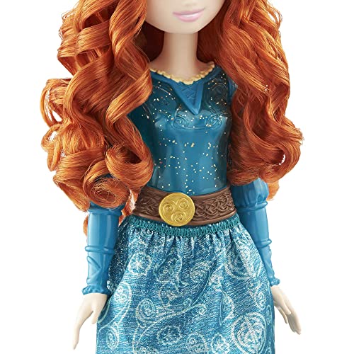 Mattel Disney Princess Merida Doll - Posable Fashion Doll with Sparkling Outfit and Long Hair, Inspired by Brave