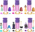 Mattel Disney Princess Royal Color Reveal Small Doll Surprise – 6 Surprises Including Bracelet & Ring