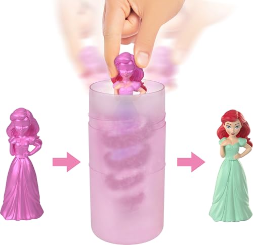 Mattel Disney Princess Royal Color Reveal Small Doll Surprise – 6 Surprises Including Bracelet & Ring