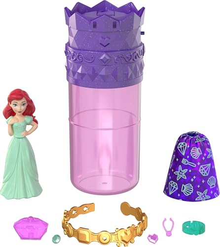 Mattel Disney Princess Royal Color Reveal Small Doll Surprise – 6 Surprises Including Bracelet & Ring