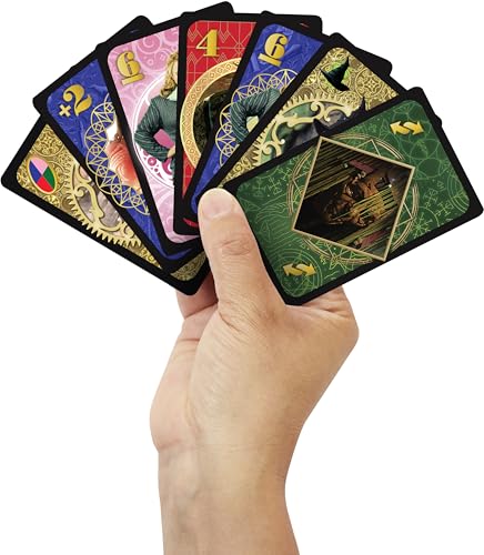 Mattel Games UNO Wicked Card Game – Wicked-Themed Deck with Defy Gravity Rule