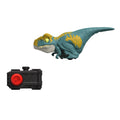 Mattel Jurassic World Dominion Click Tracker Velociraptor 'Blue' Dinosaur Toy with Clicker-Controlled Motion & Sound
