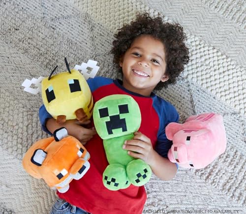 Mattel Minecraft Basic Plush Character – 8-Inch Soft Doll with Pixelated Details, Collectible Toy for Kids Ages 3+