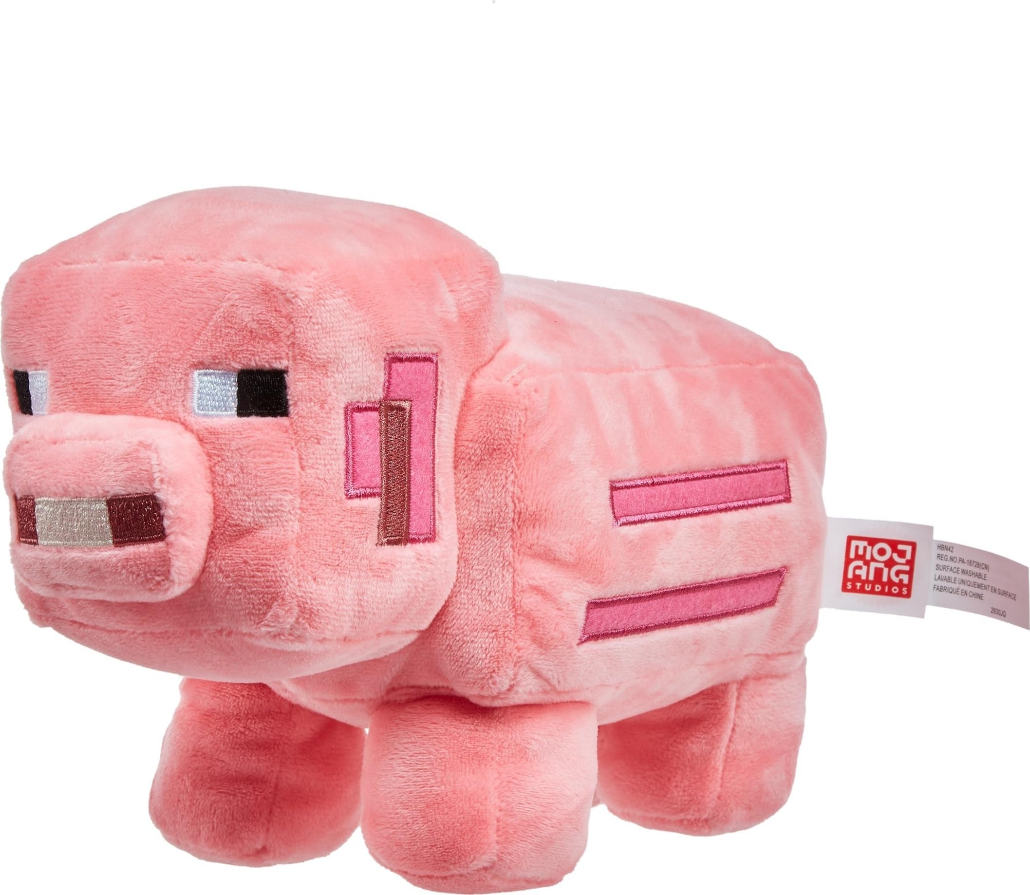 Mattel Minecraft Basic Plush Doll – 8-Inch Soft Toy with Pixelated Details for Kids Ages 3+