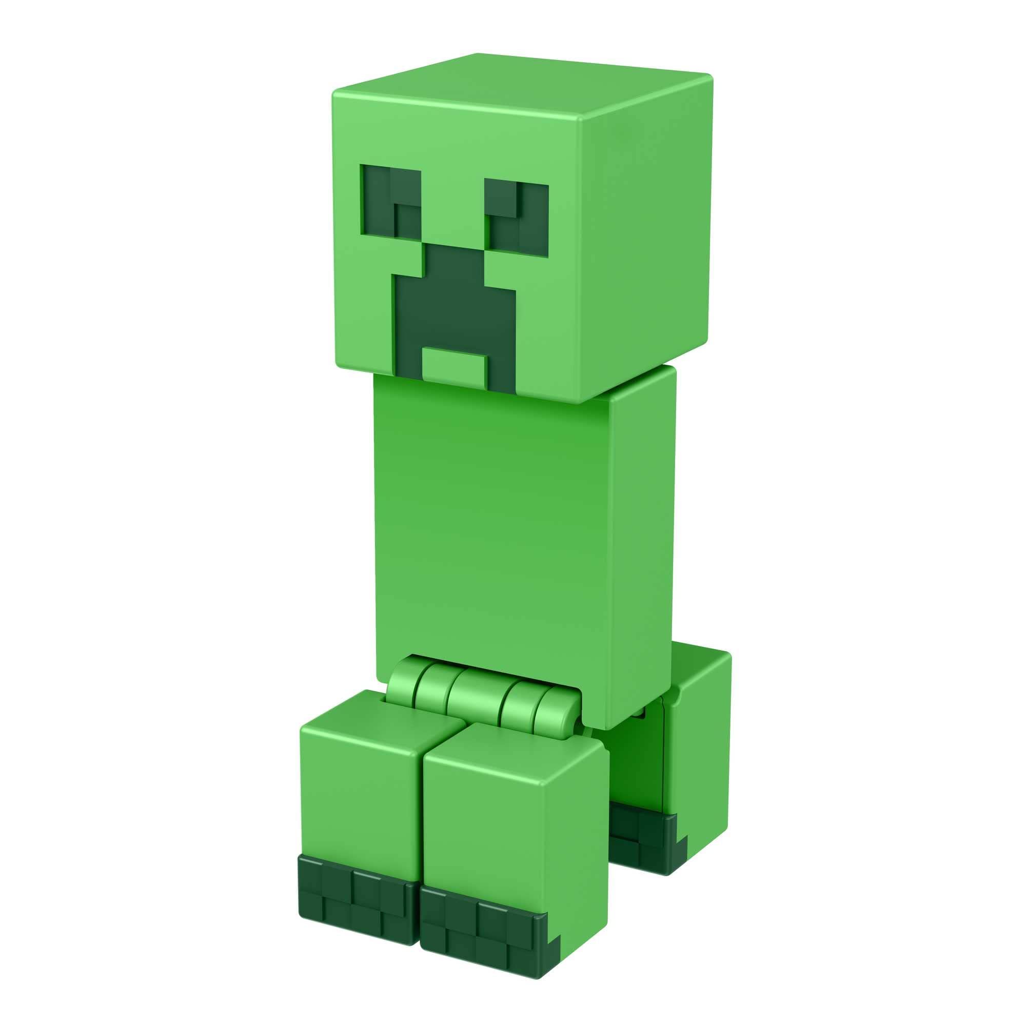 Mattel Minecraft Creeper Action Figure – 3.25-Inch Poseable Toy with Portal Piece and Accessory