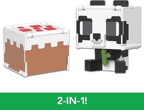 Mattel Minecraft Flippin' Figs 2-in-1 Transforming Action Figure (3.75-Inch, Pixelated Design)