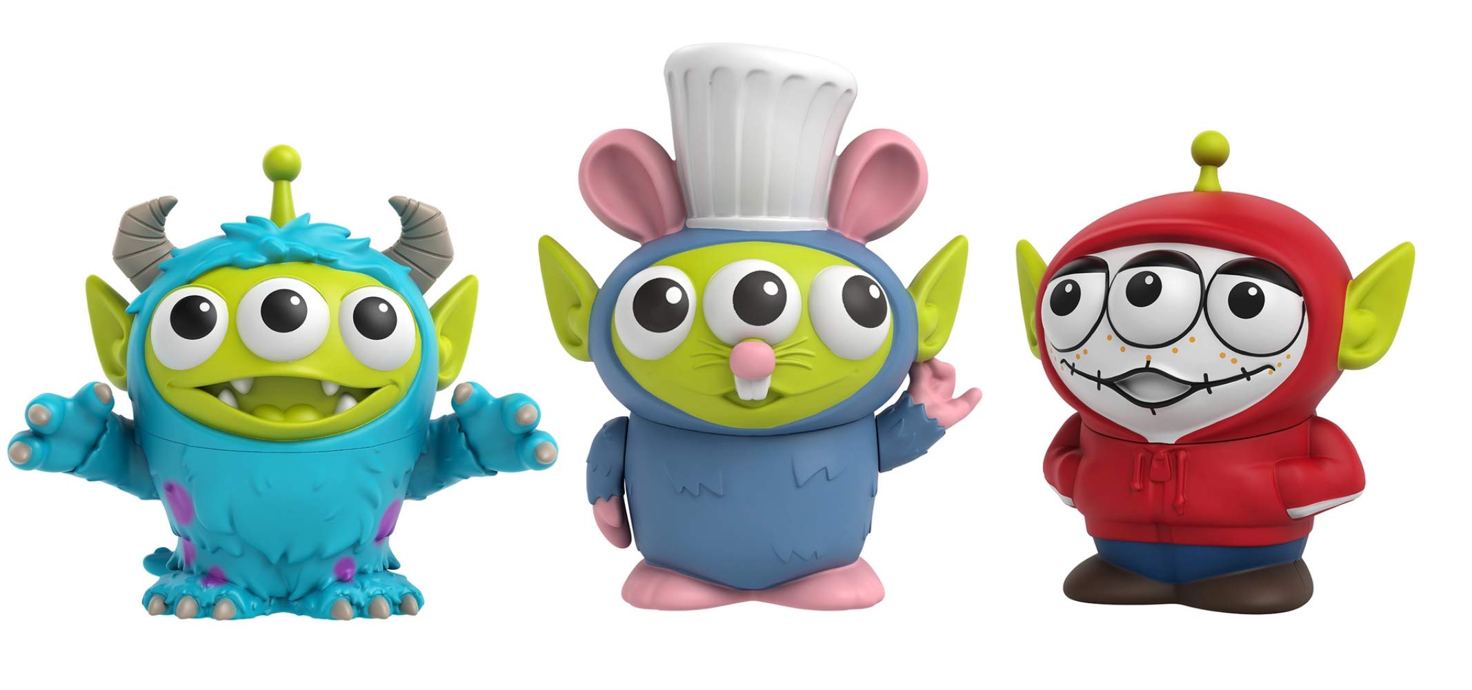 Mattel Pixar Alien Remix 3-Pack: Miguel, Sulley & Remy Mashup Figures