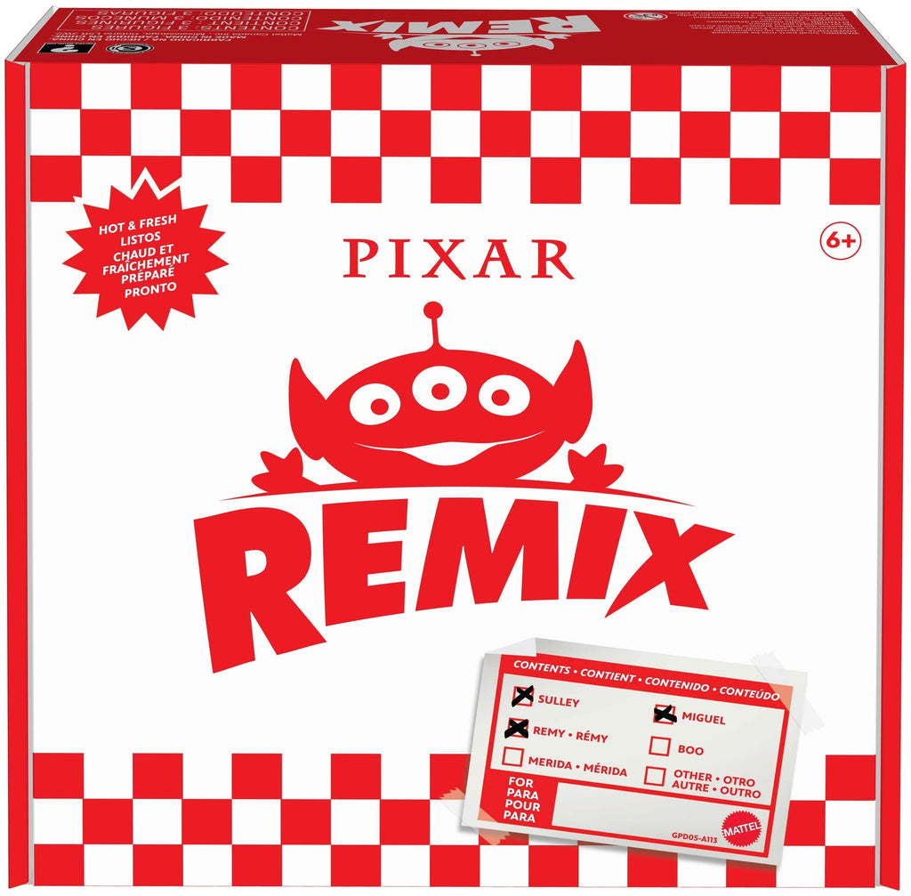 Mattel Pixar Alien Remix 3-Pack: Miguel, Sulley & Remy Mashup Figures