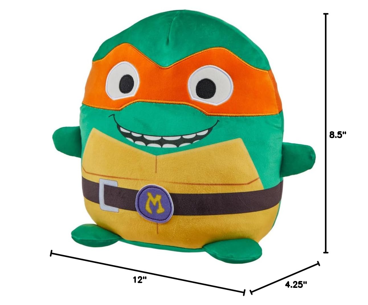 Mattel TMNT Mutant Mayhem Cuutopia Michelangelo Plush – 10-Inch Kawaii-Style Soft Toy