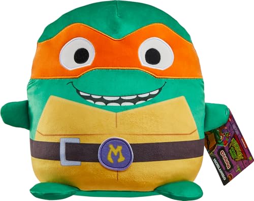 Mattel TMNT Mutant Mayhem Cuutopia Michelangelo Plush – 10-Inch Kawaii-Style Soft Toy