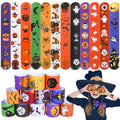 Max Fun 48pcs Halloween Slap Bracelets Party Favors for Kids, 12 Designs