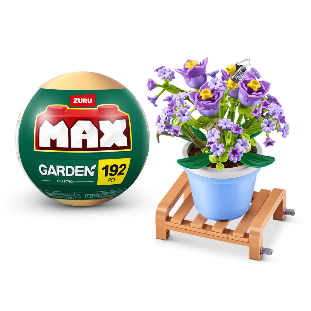 MAX Premium Garden Building Bricks – Gypsophila Paniculata Collection, 233 Pieces, Compatible with Leading Brands