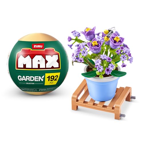 MAX Premium Garden Building Bricks – Gypsophila Paniculata Collection, 233 Pieces, Compatible with Leading Brands