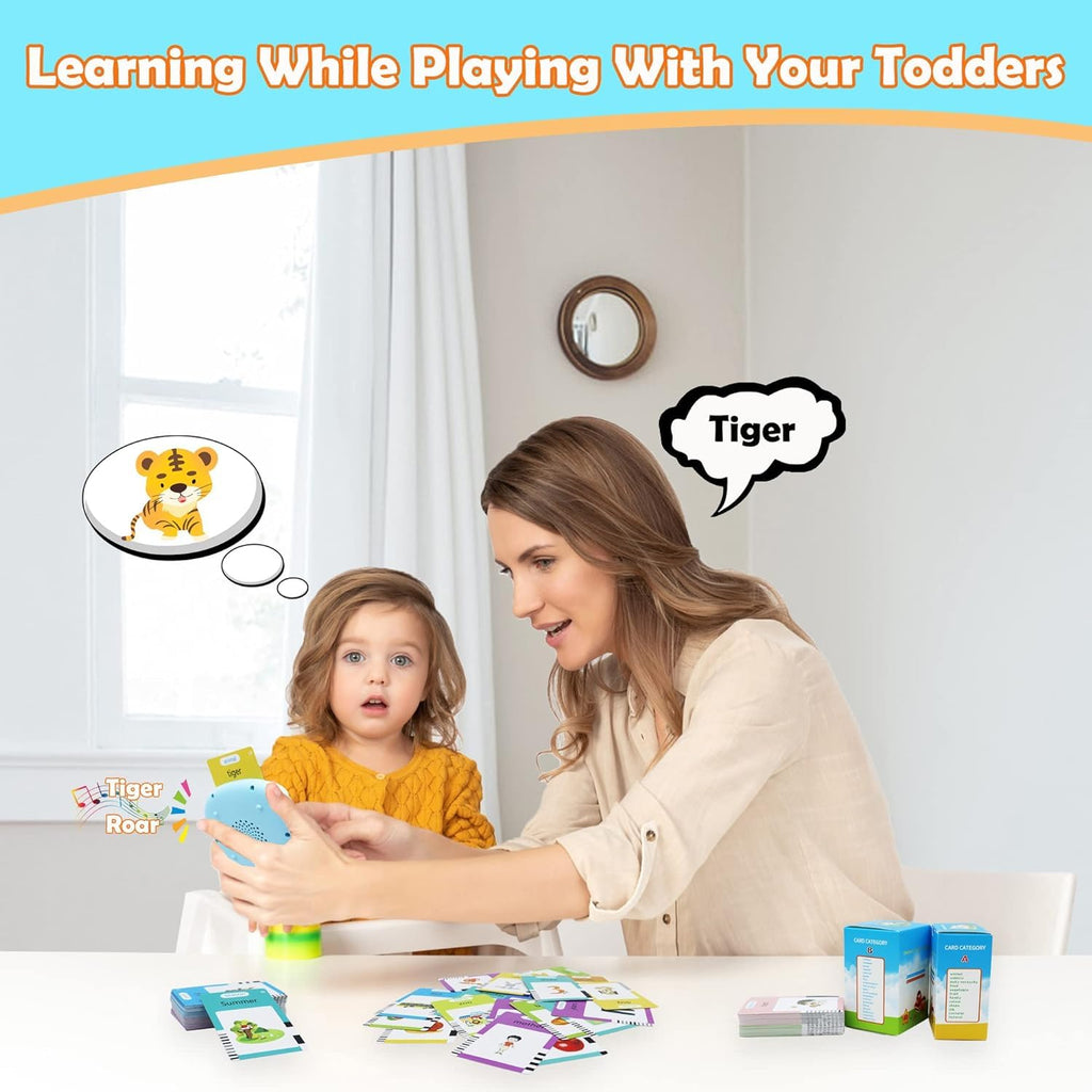 MAYAPHILOS Italian and English Talking Flash Cards - 510 Sight Words with 31 Themes for Ages 2-6