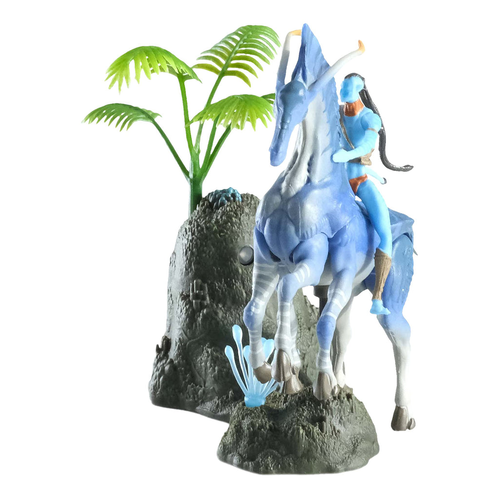 McFarlane Toys Avatar Tsu'tey & Direhorse Action Figure Set with Bioluminescent Effect