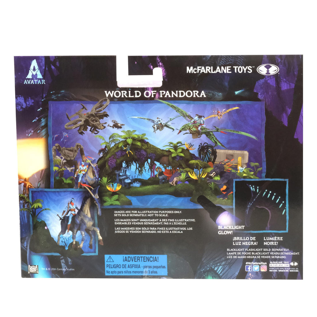 McFarlane Toys Avatar Tsu'tey & Direhorse Action Figure Set with Bioluminescent Effect