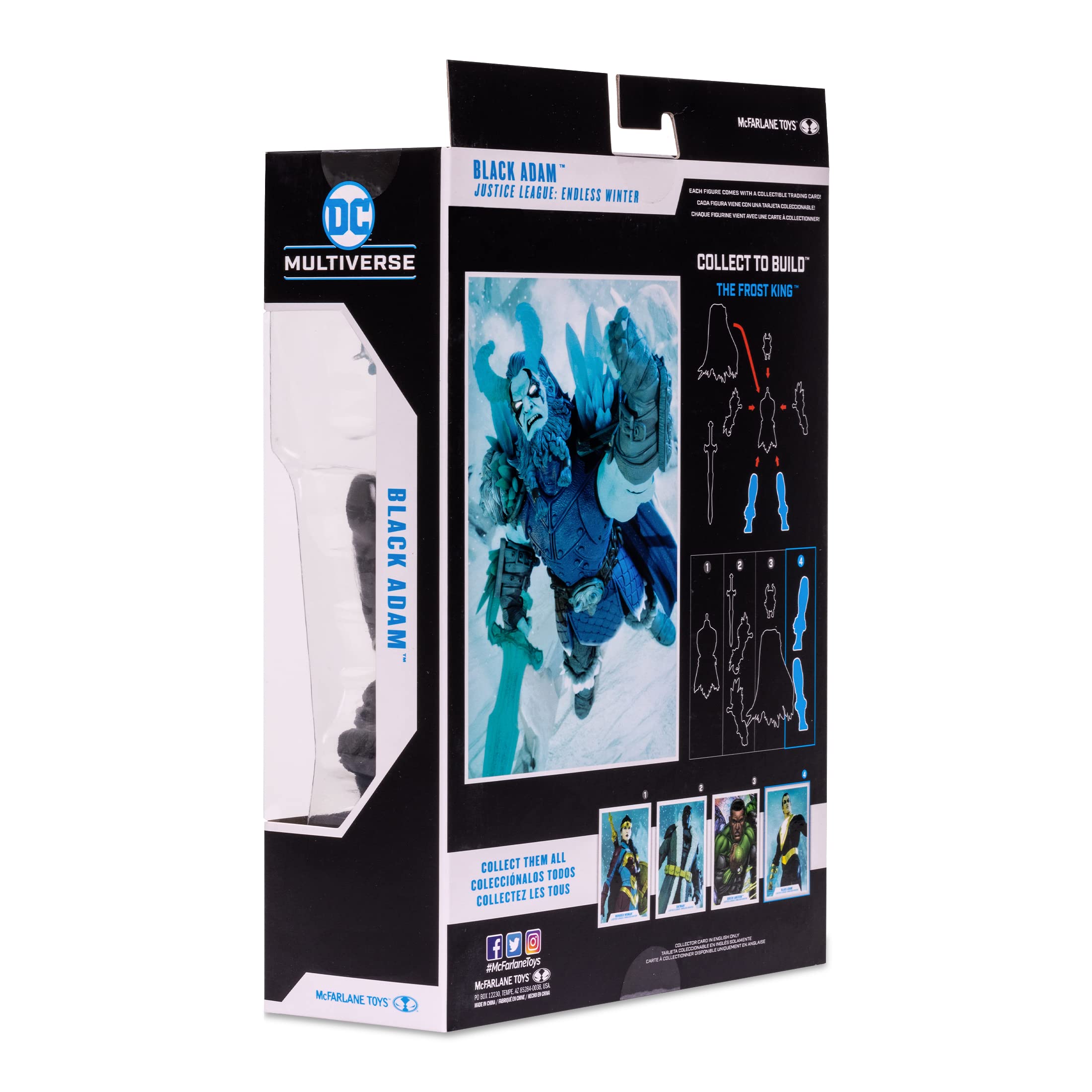 McFarlane Toys DC Multiverse Black Adam Endless Winter 7" Action Figure with Build-A-Frost King Piece