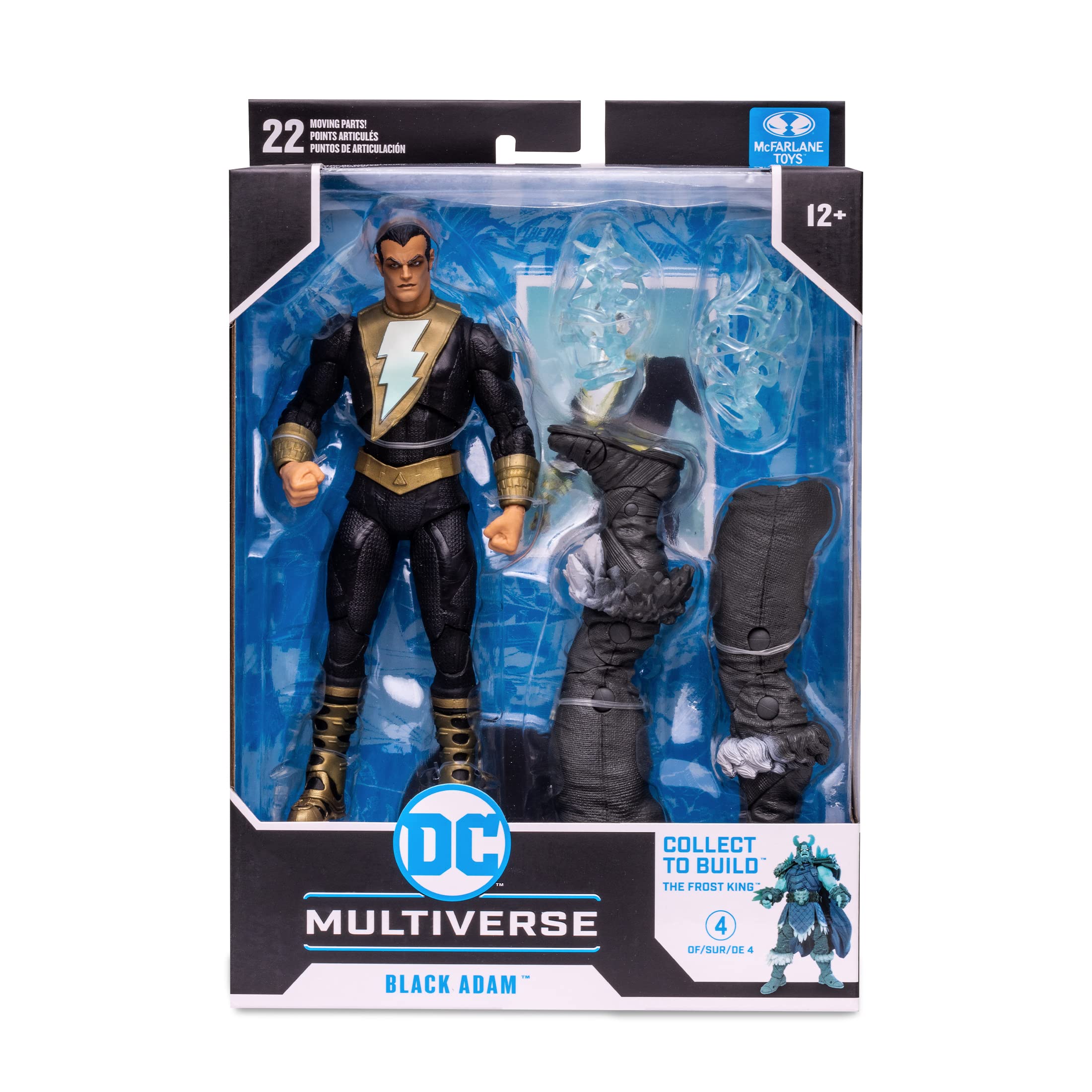 McFarlane Toys DC Multiverse Black Adam Endless Winter 7" Action Figure with Build-A-Frost King Piece