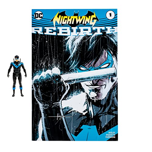 McFarlane Toys DC Page Punchers Nightwing 3-Inch Action Figure with Comic Reprint (DC Rebirth)
