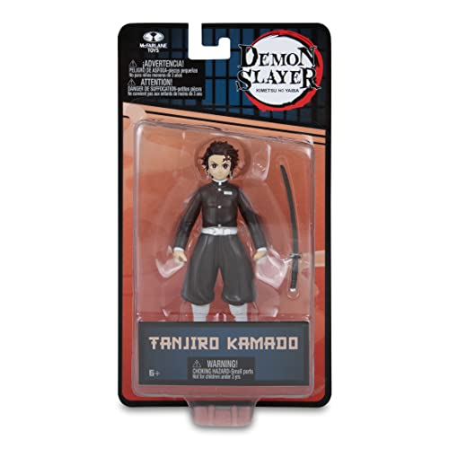 McFarlane Toys Demon Slayer 5" Tanjiro Kamado Action Figure - Season 1 Look with Sword and Articulation